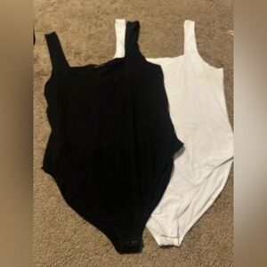 Old Navy Black and White Bodysuits